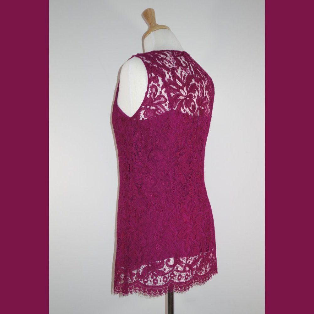Dolce & Gabbana Pink Lace Top - Size 44 (US M) - Picture 4 of 16